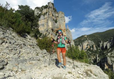 X ULTRA TRAIL DE GUARA SOMONTANO, repitiendo, que es gerundio...